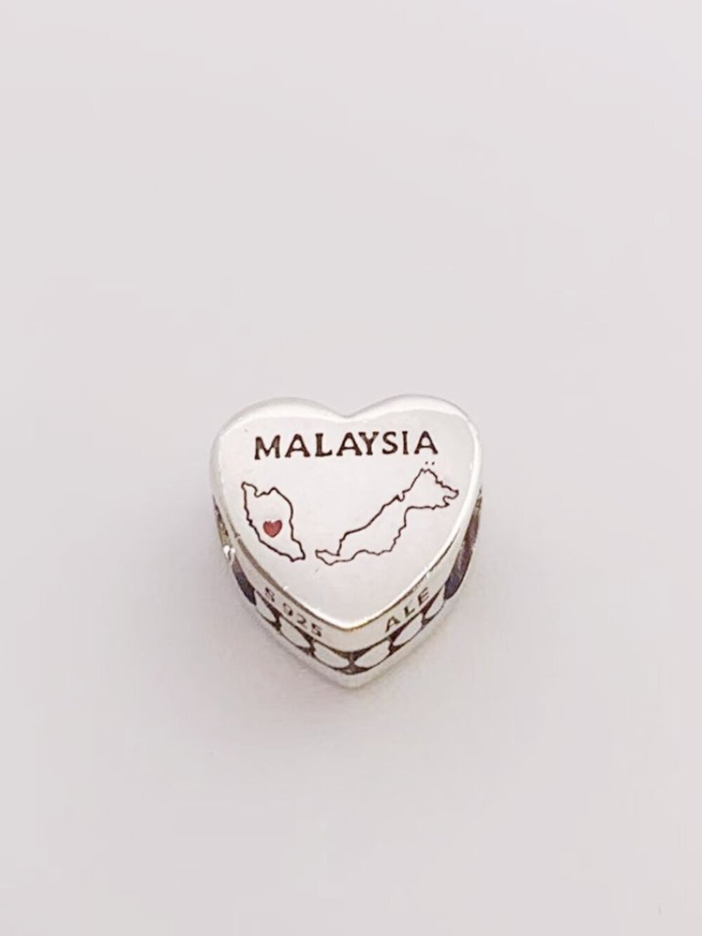 Pandora Malaysia Map I Love Malaysia Heart Charm
